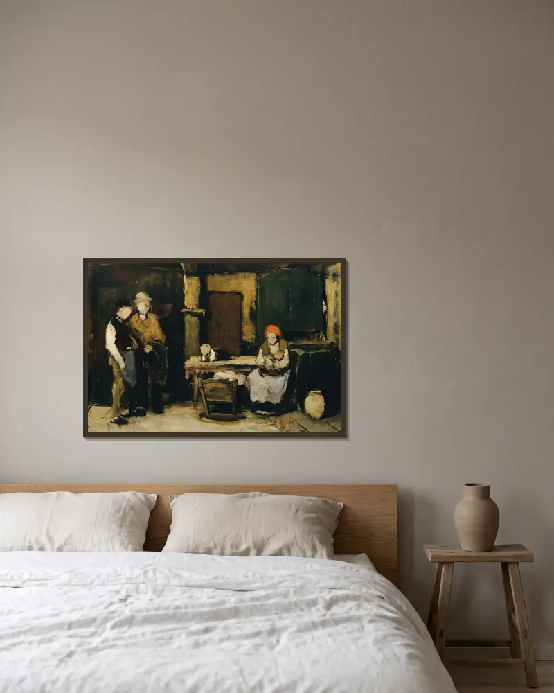 Piják, Mihály Munkácsy v rámu na stěně
