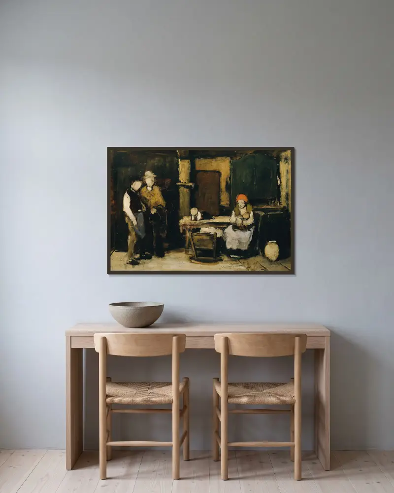 Piják, Mihály Munkácsy v rámu na stěně