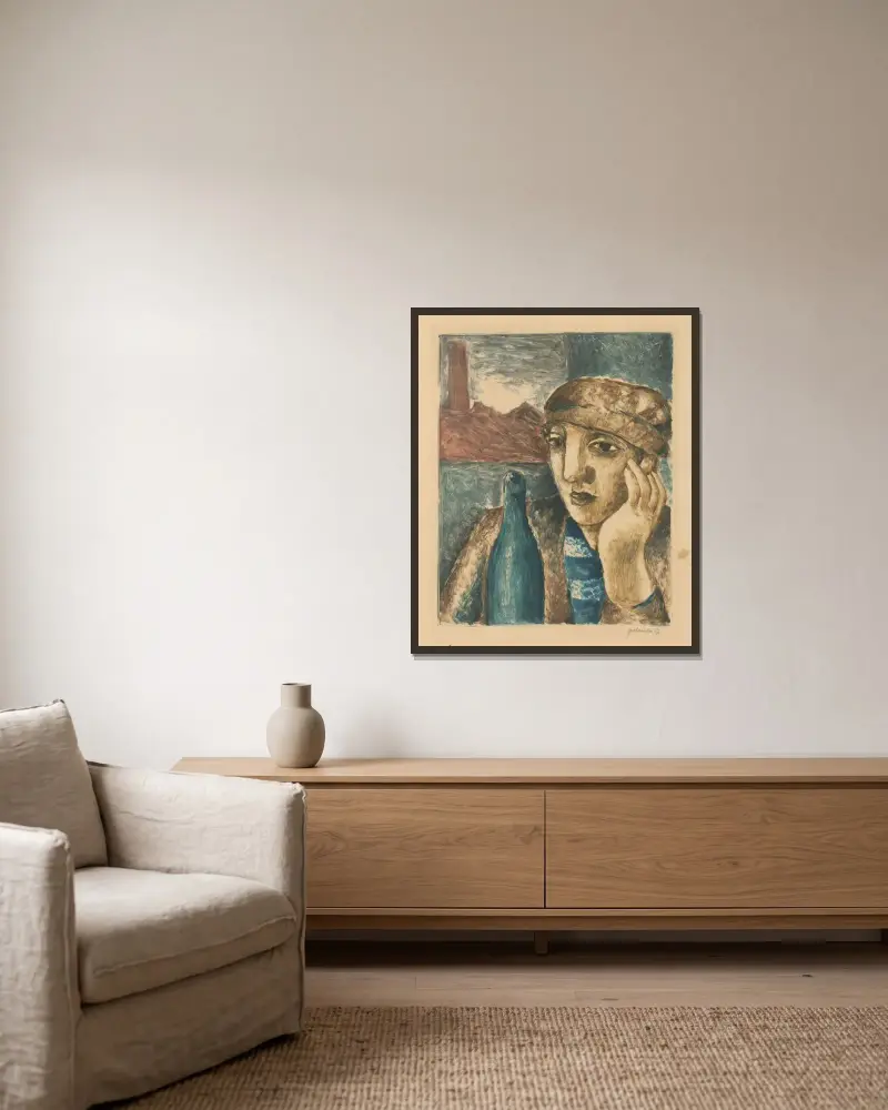 Drunk von Mikuláš Galanda gerahmt an einer Wand