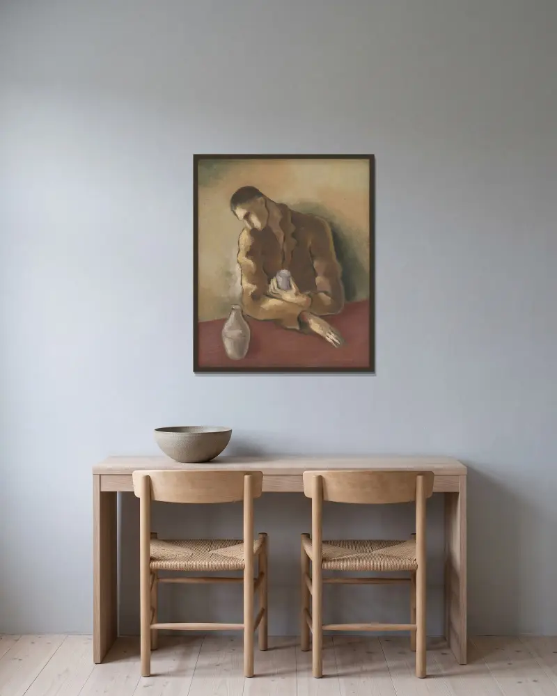 Drunkard von Mikuláš Galanda gerahmt an einer Wand