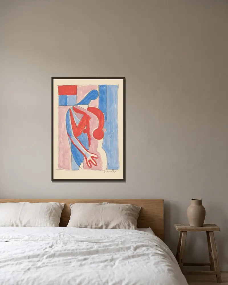 Hug von Mikuláš Galanda gerahmt an einer Wand