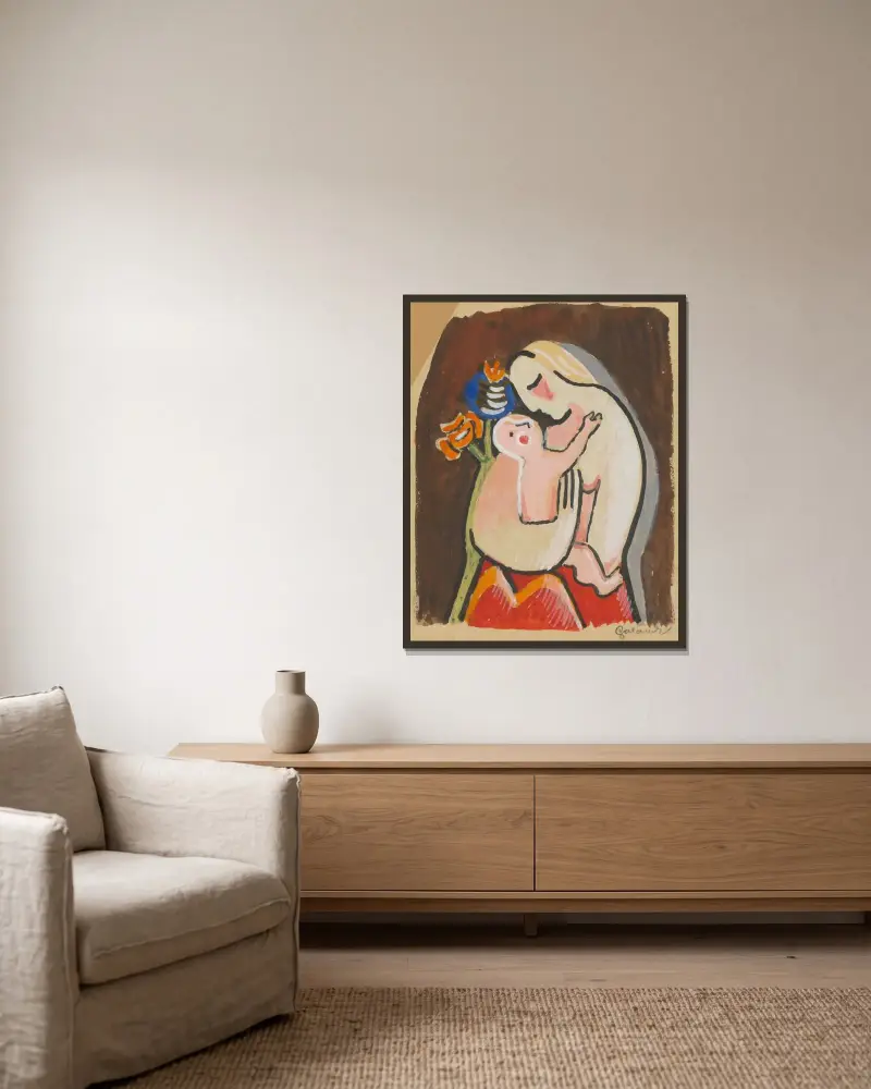Matka von Mikuláš Galanda gerahmt an einer Wand