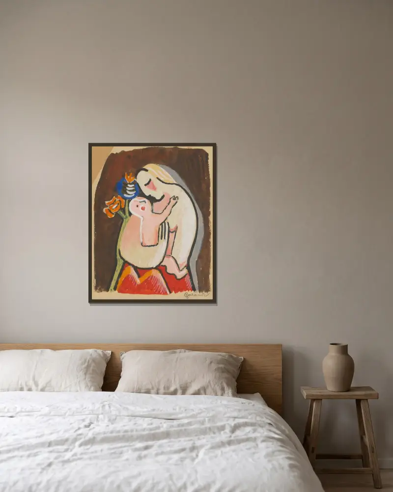 Matka von Mikuláš Galanda gerahmt an einer Wand