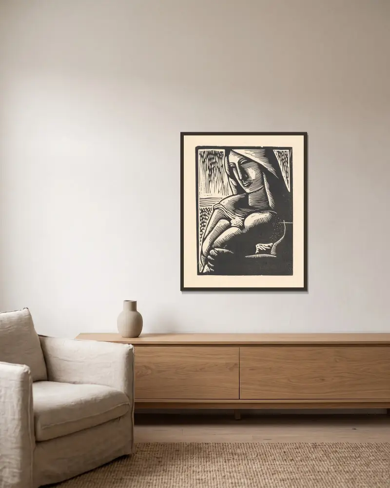 Matka von Mikuláš Galanda gerahmt an einer Wand
