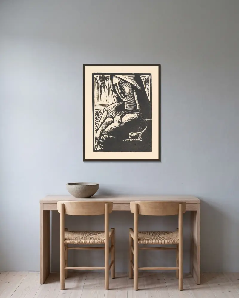 Matka von Mikuláš Galanda gerahmt an einer Wand