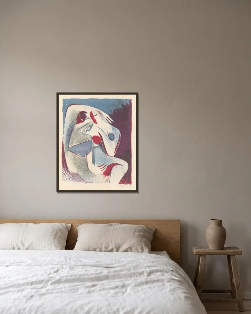 Milenci von Mikuláš Galanda gerahmt an einer Wand