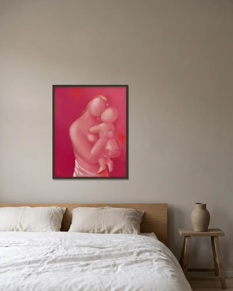 Mother von Mikuláš Galanda gerahmt an einer Wand