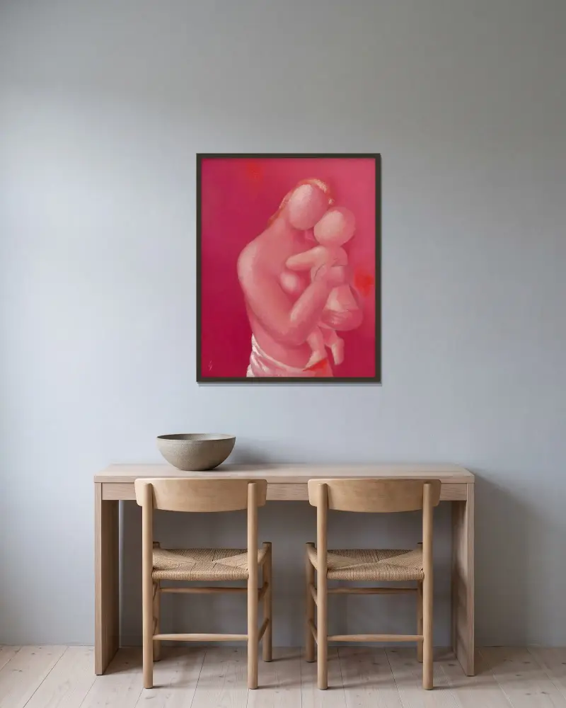 Mother von Mikuláš Galanda gerahmt an einer Wand