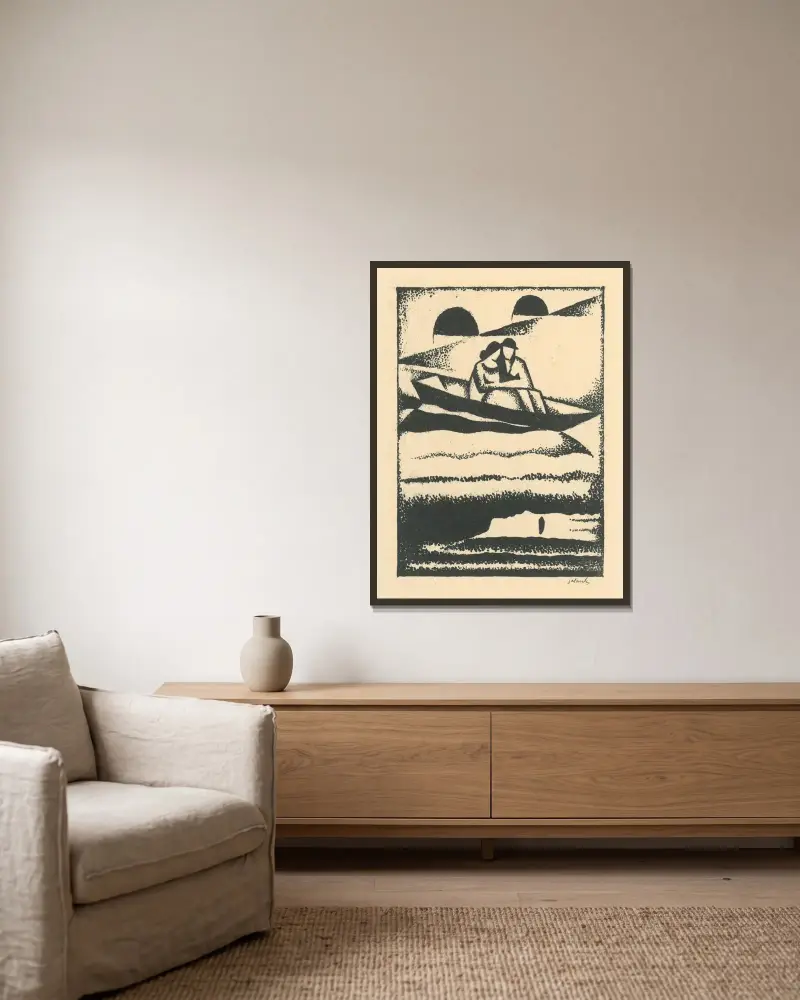 Na rieke von Mikuláš Galanda gerahmt an einer Wand