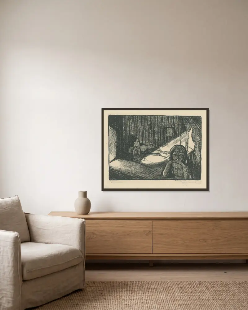 One bedroom apartment von Mikuláš Galanda gerahmt an einer Wand
