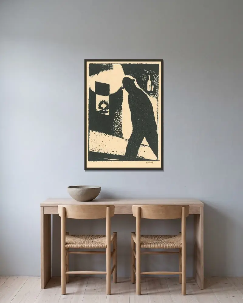 Periphery von Mikuláš Galanda gerahmt an einer Wand