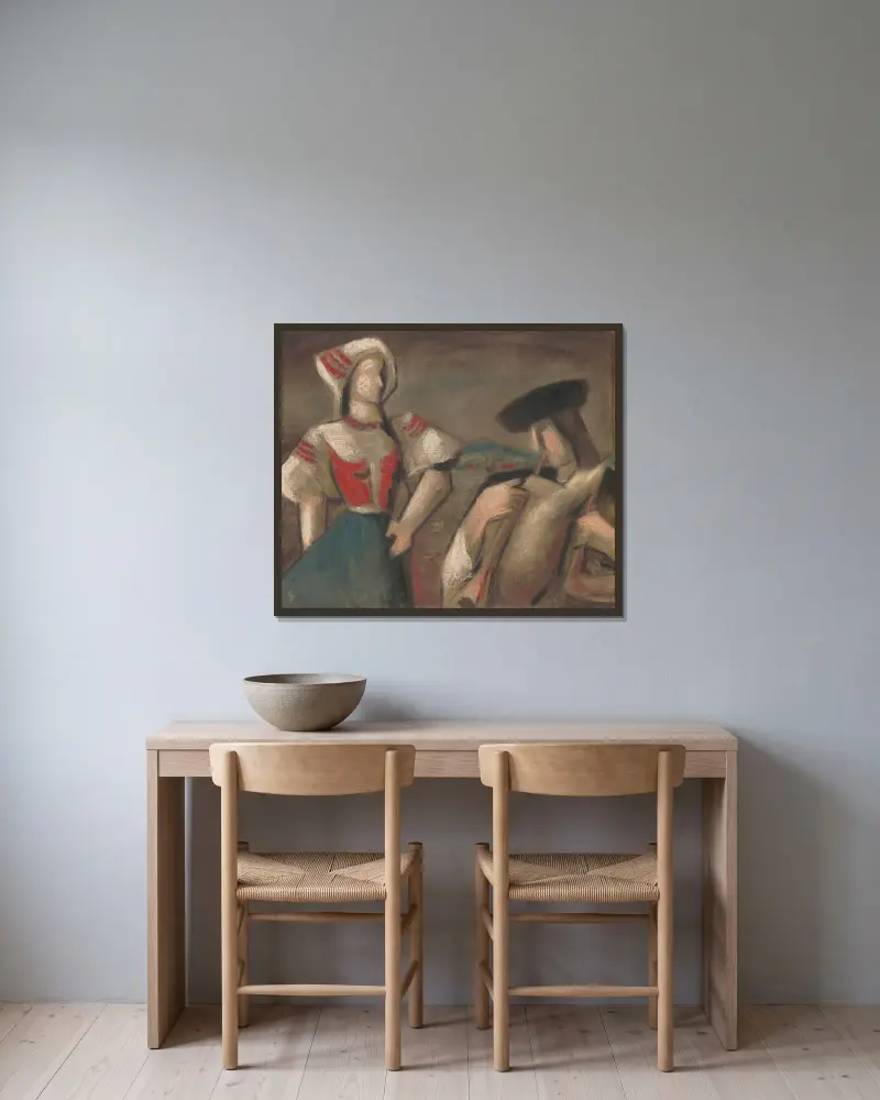 Piper von Mikuláš Galanda gerahmt an einer Wand