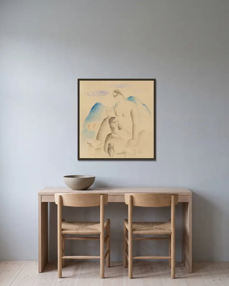 Rest von Mikuláš Galanda gerahmt an einer Wand