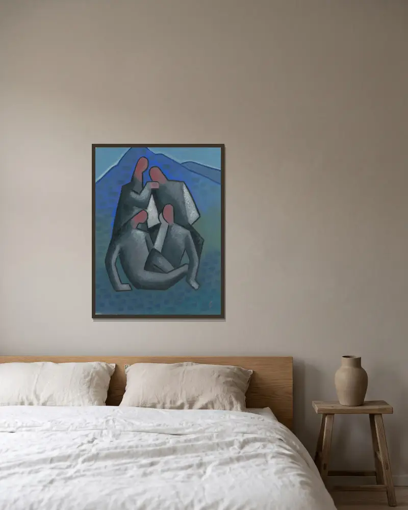 Räuber von Mikuláš Galanda gerahmt an einer Wand