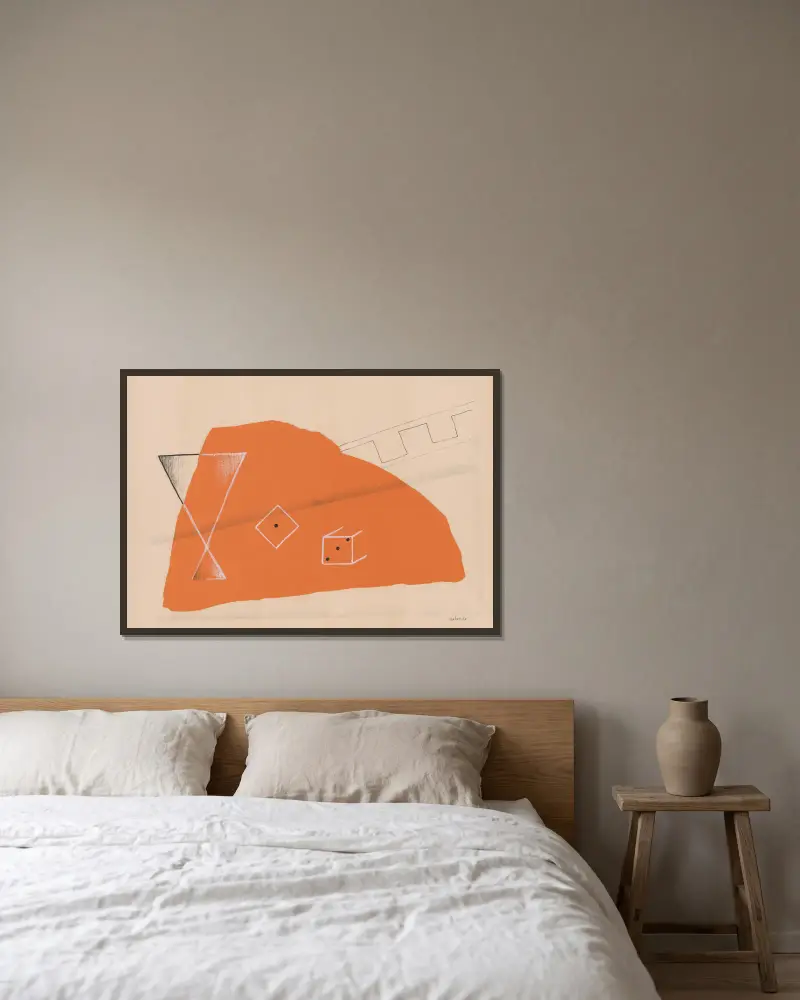 Stillleben mit einer Tasse von Mikuláš Galanda gerahmt an einer Wand