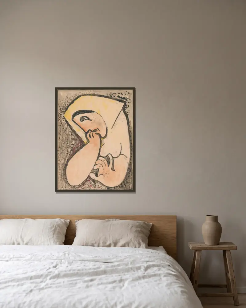 Thoughtful von Mikuláš Galanda gerahmt an einer Wand