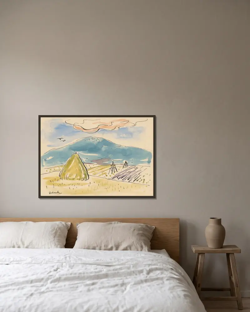 Turiec von Mikuláš Galanda gerahmt an einer Wand