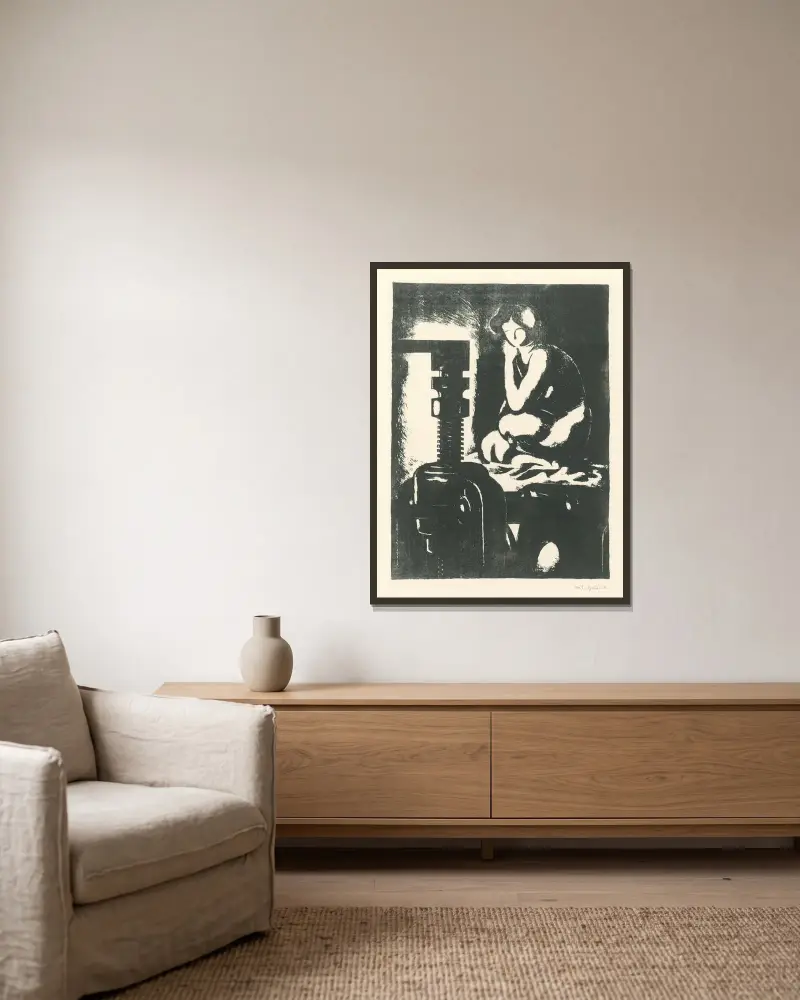 V atelieri von Mikuláš Galanda gerahmt an einer Wand