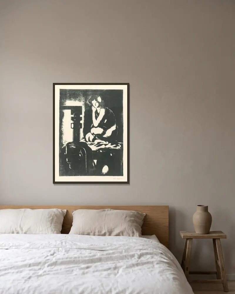 V atelieri von Mikuláš Galanda gerahmt an einer Wand