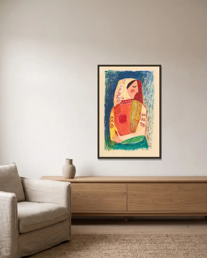 Woman von Mikuláš Galanda gerahmt an einer Wand