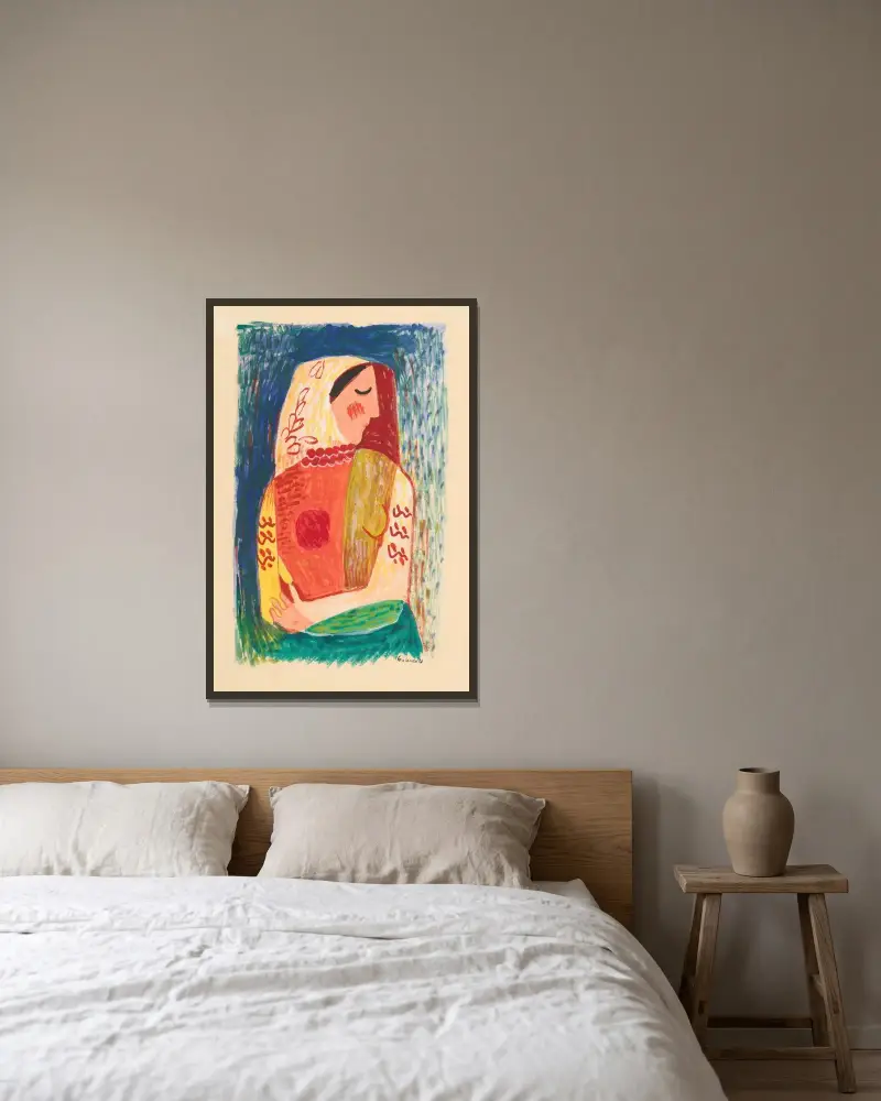 Woman von Mikuláš Galanda gerahmt an einer Wand