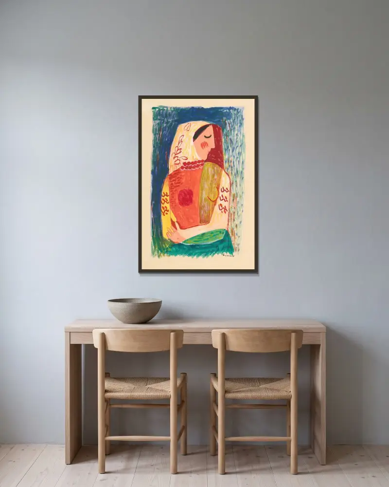 Woman von Mikuláš Galanda gerahmt an einer Wand
