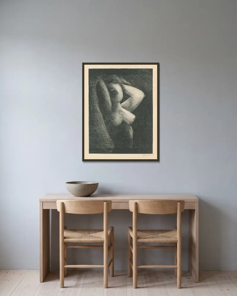 Žena von Mikuláš Galanda gerahmt an einer Wand