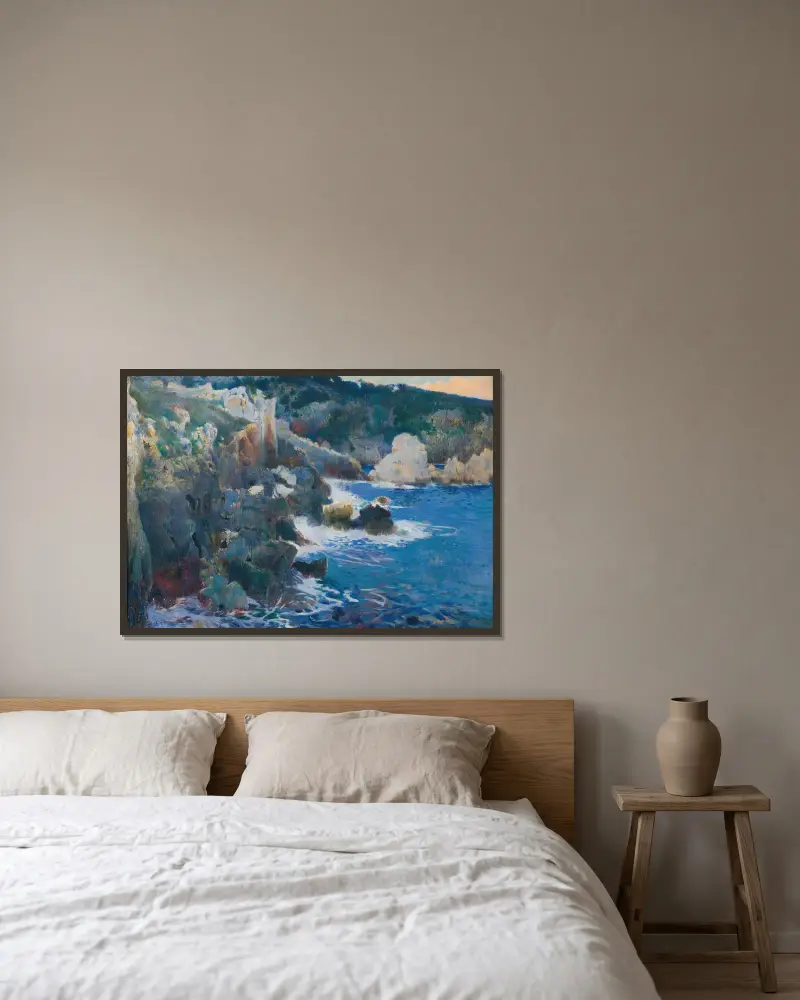 Cala Encantada (Mallorca) von Joaquin Mir Trinxet gerahmt an einer Wand