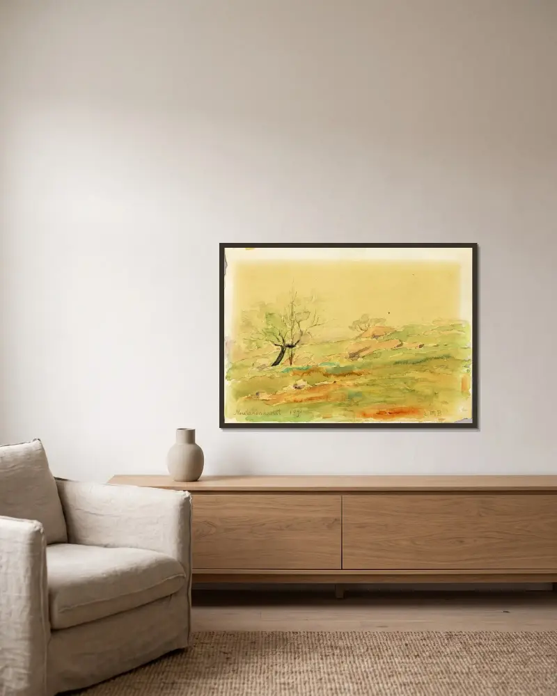 Neutakonkanut von Edward Mitchell Bannister gerahmt an einer Wand