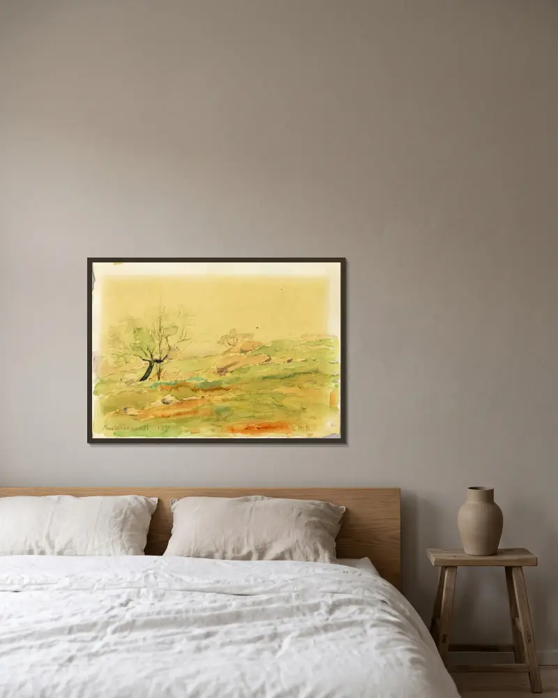 Neutakonkanut von Edward Mitchell Bannister gerahmt an einer Wand