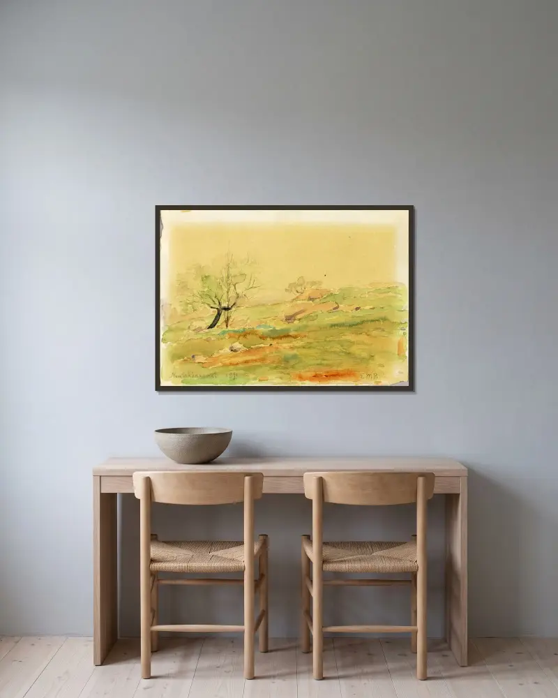 Neutakonkanut von Edward Mitchell Bannister gerahmt an einer Wand