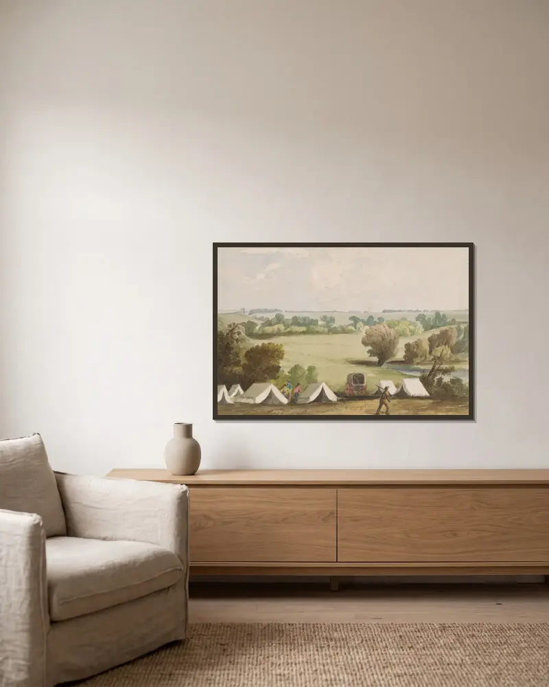 Maple River von John Mix Stanley gerahmt an einer Wand
