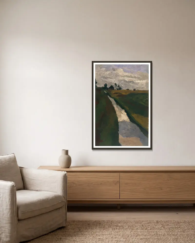 Rašeliništní kanál, Paula Modersohn-Becker v rámu na stěně