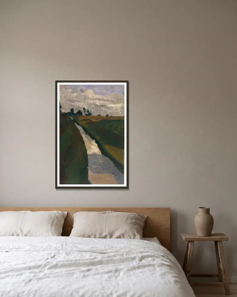 Rašeliništní kanál, Paula Modersohn-Becker v rámu na stěně