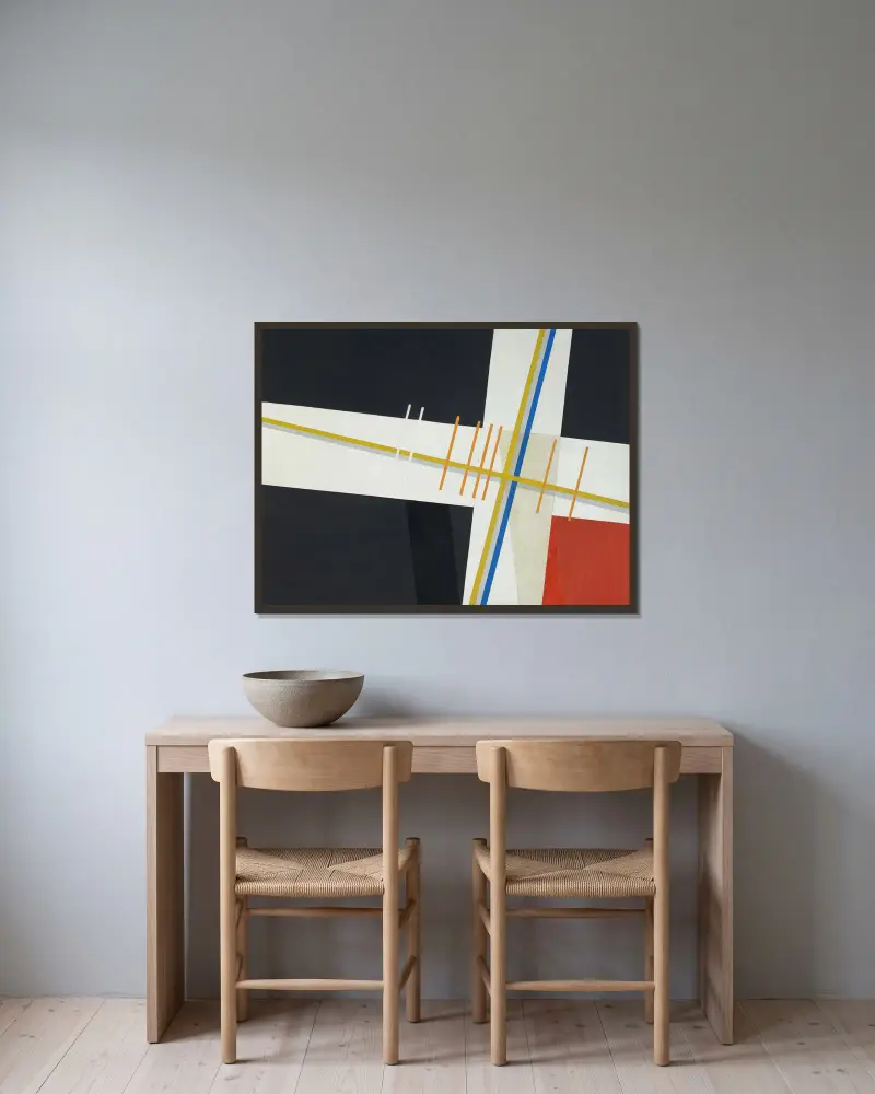 Am 3, László Moholy-Nagy v rámu na stěně