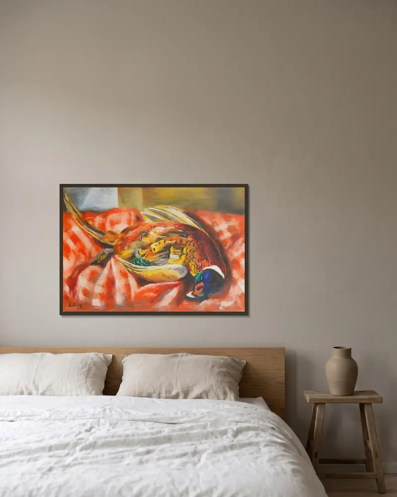 Fasan von Moïse Kisling gerahmt an einer Wand