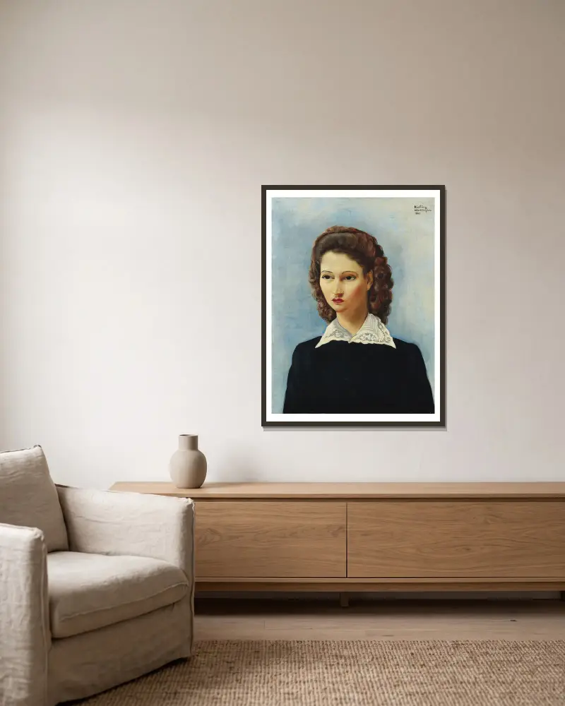 Piękna Brazylijka, Moïse Kisling w ramie na ścianie