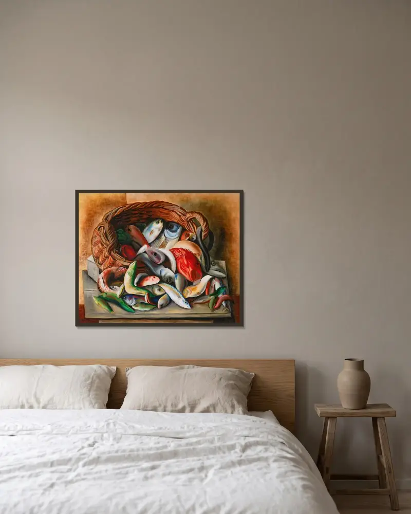 Fische von Moïse Kisling gerahmt an einer Wand