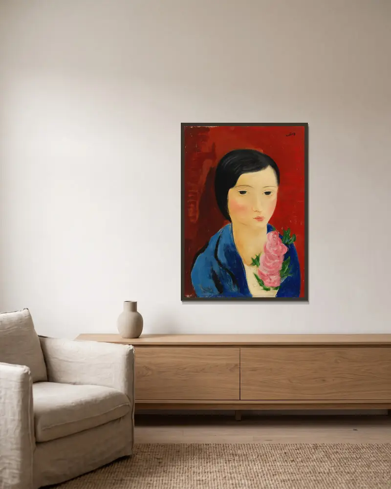 Portrét, Moïse Kisling v rámu na stěně