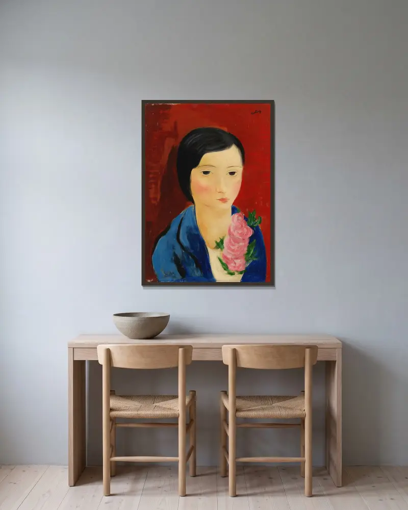 Portrét, Moïse Kisling v rámu na stěně