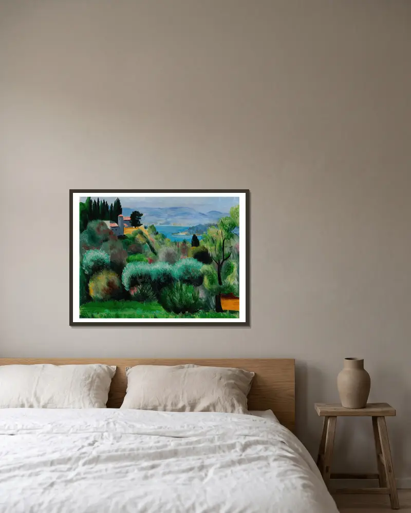 Provence von Moïse Kisling gerahmt an einer Wand