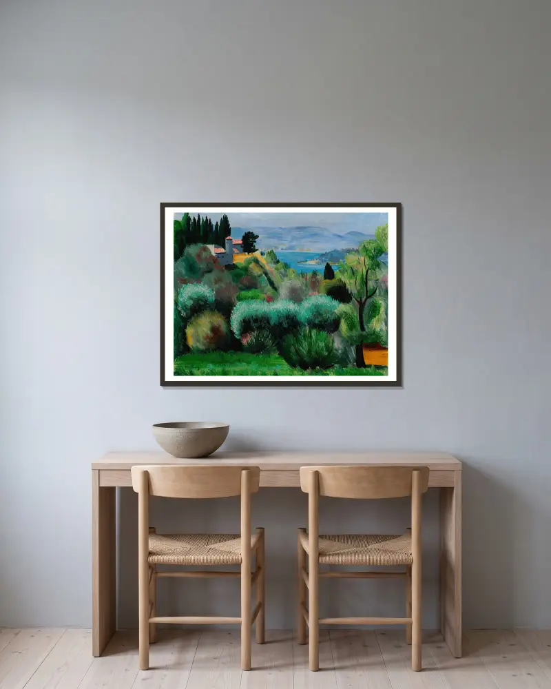 Provence von Moïse Kisling gerahmt an einer Wand
