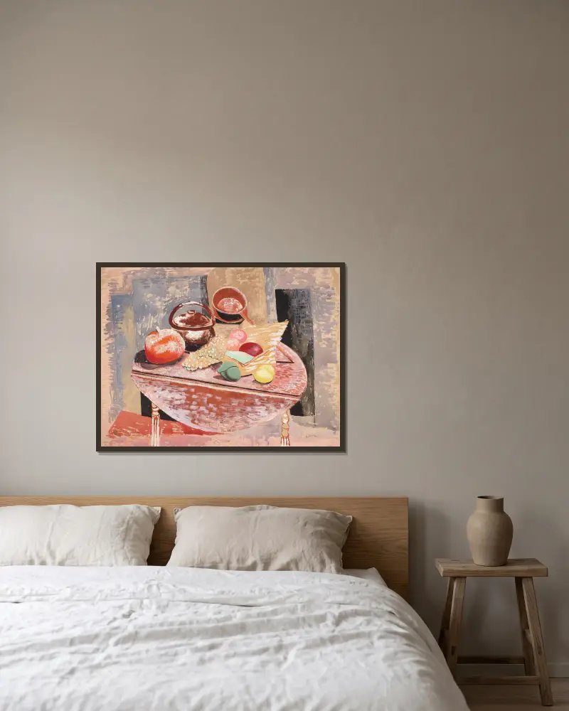 Zátiší, Moïse Kisling v rámu na stěně