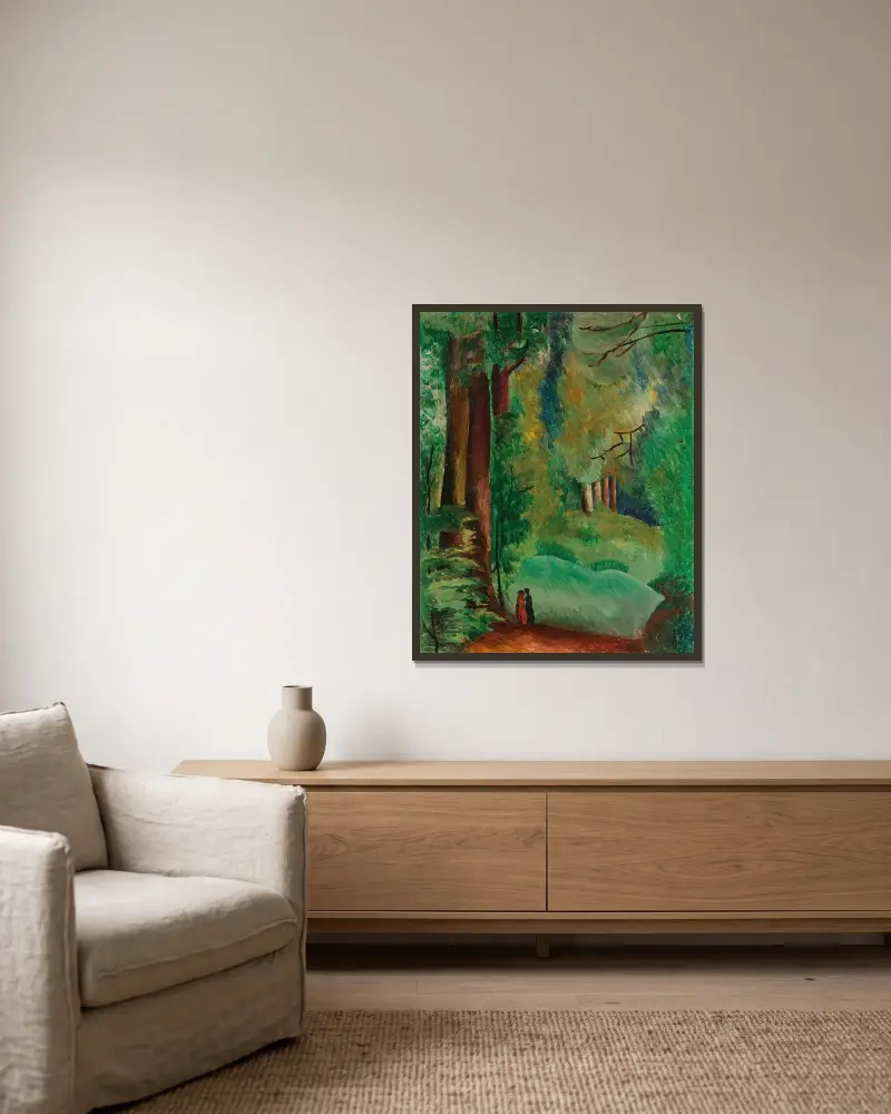 Ville-d’Avray von Moïse Kisling gerahmt an einer Wand