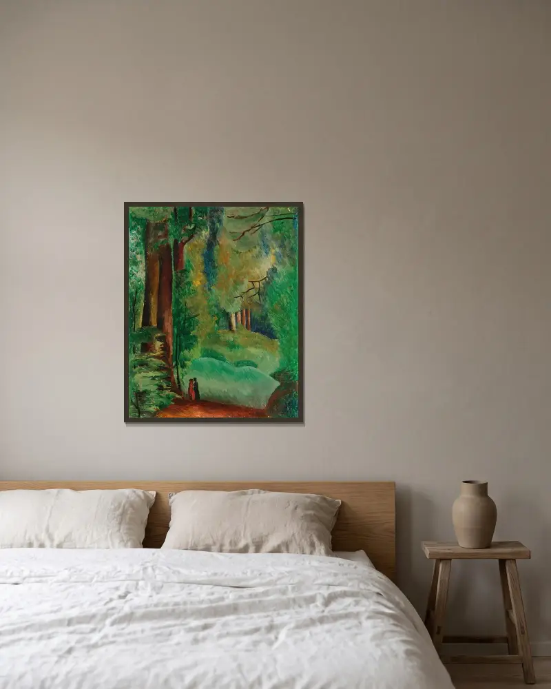 Ville-d’Avray von Moïse Kisling gerahmt an einer Wand