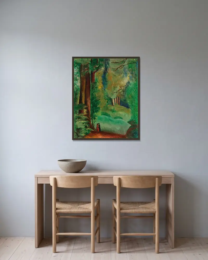 Ville-d’Avray von Moïse Kisling gerahmt an einer Wand