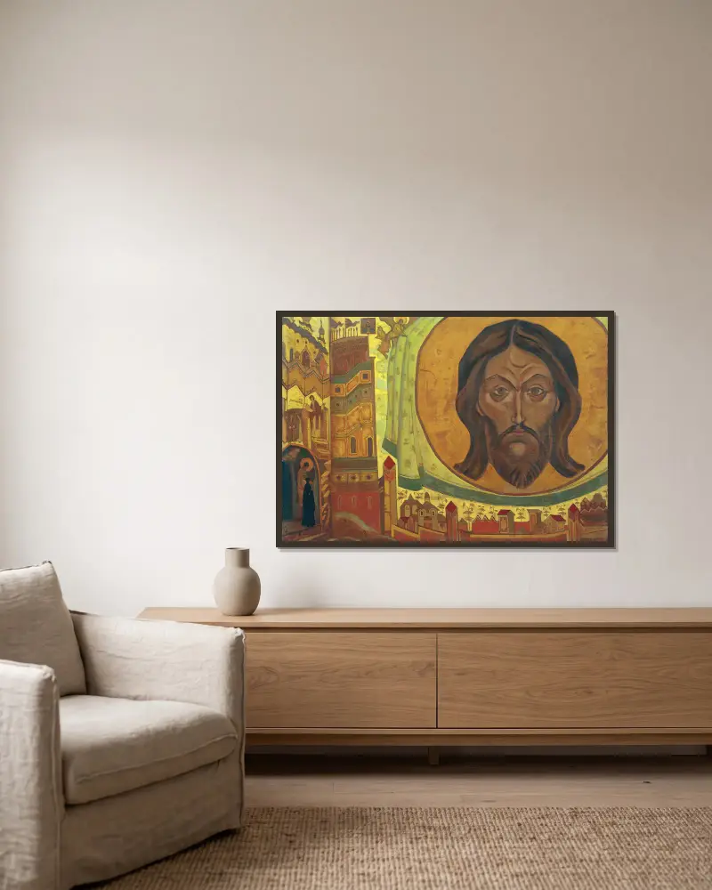 And We See von Nicholas Roerich gerahmt an einer Wand
