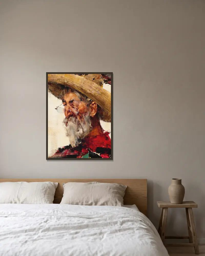 Abuelo von Nicolai Fechin gerahmt an einer Wand