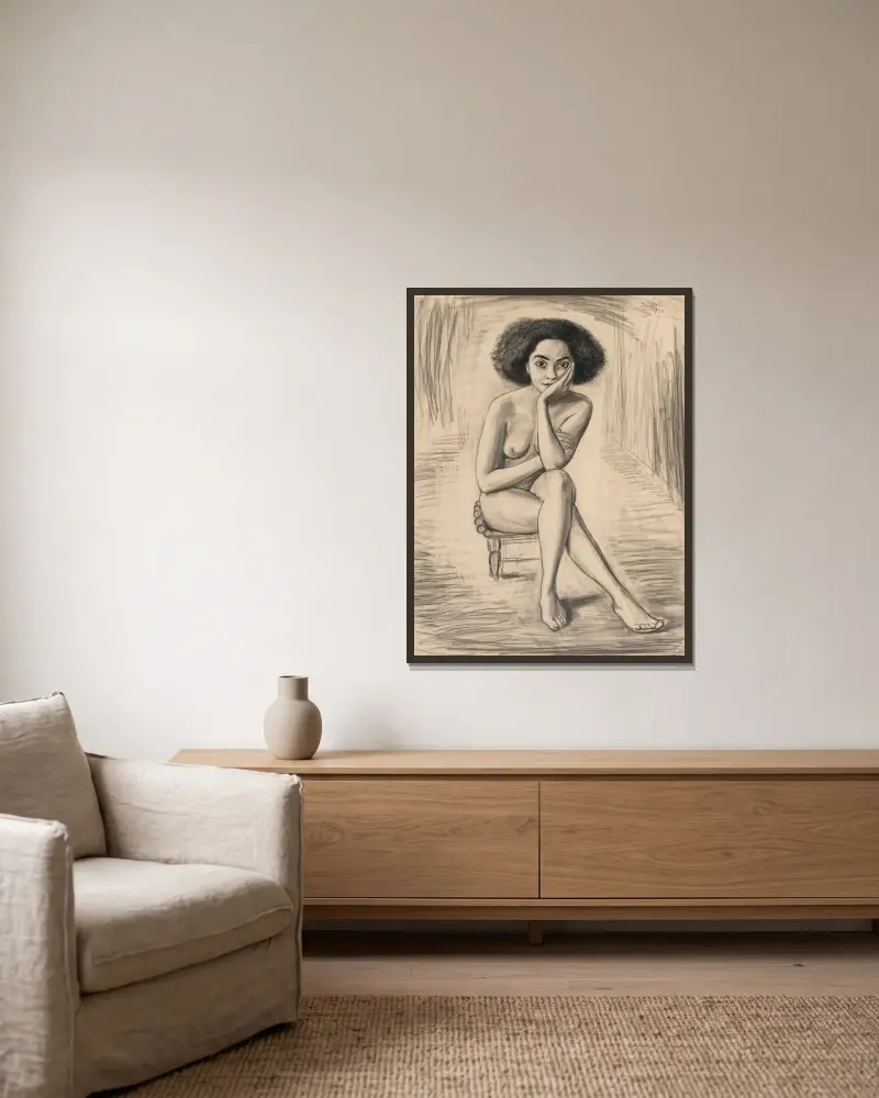 Aysha, Nils Dardel v rámu na stěně