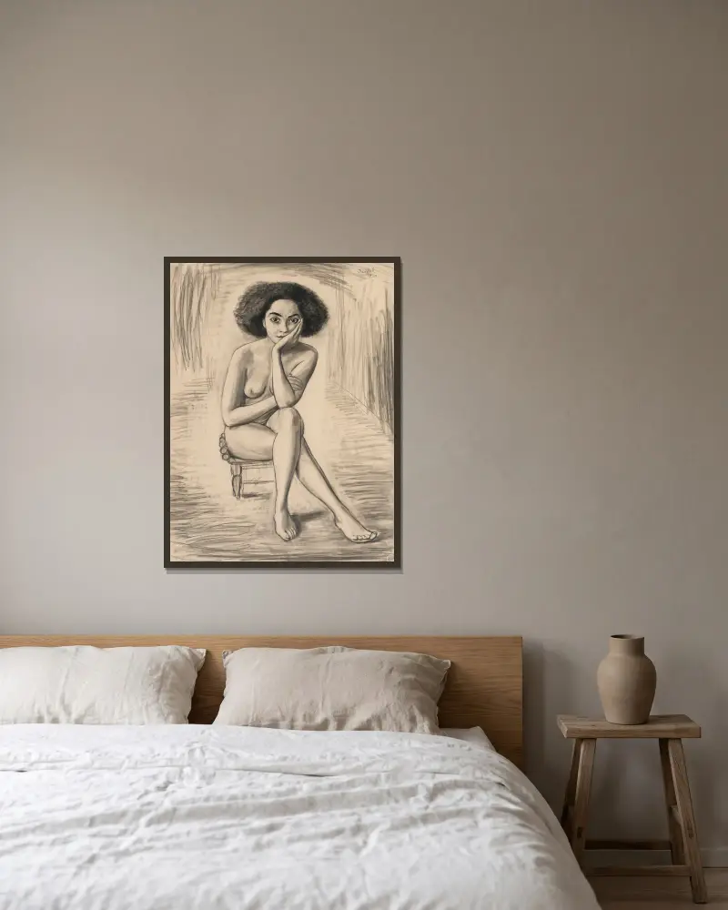 Aysha, Nils Dardel v rámu na stěně